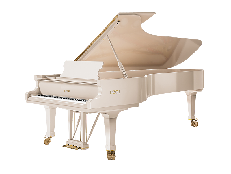 Концертный белый рояль Фациоли