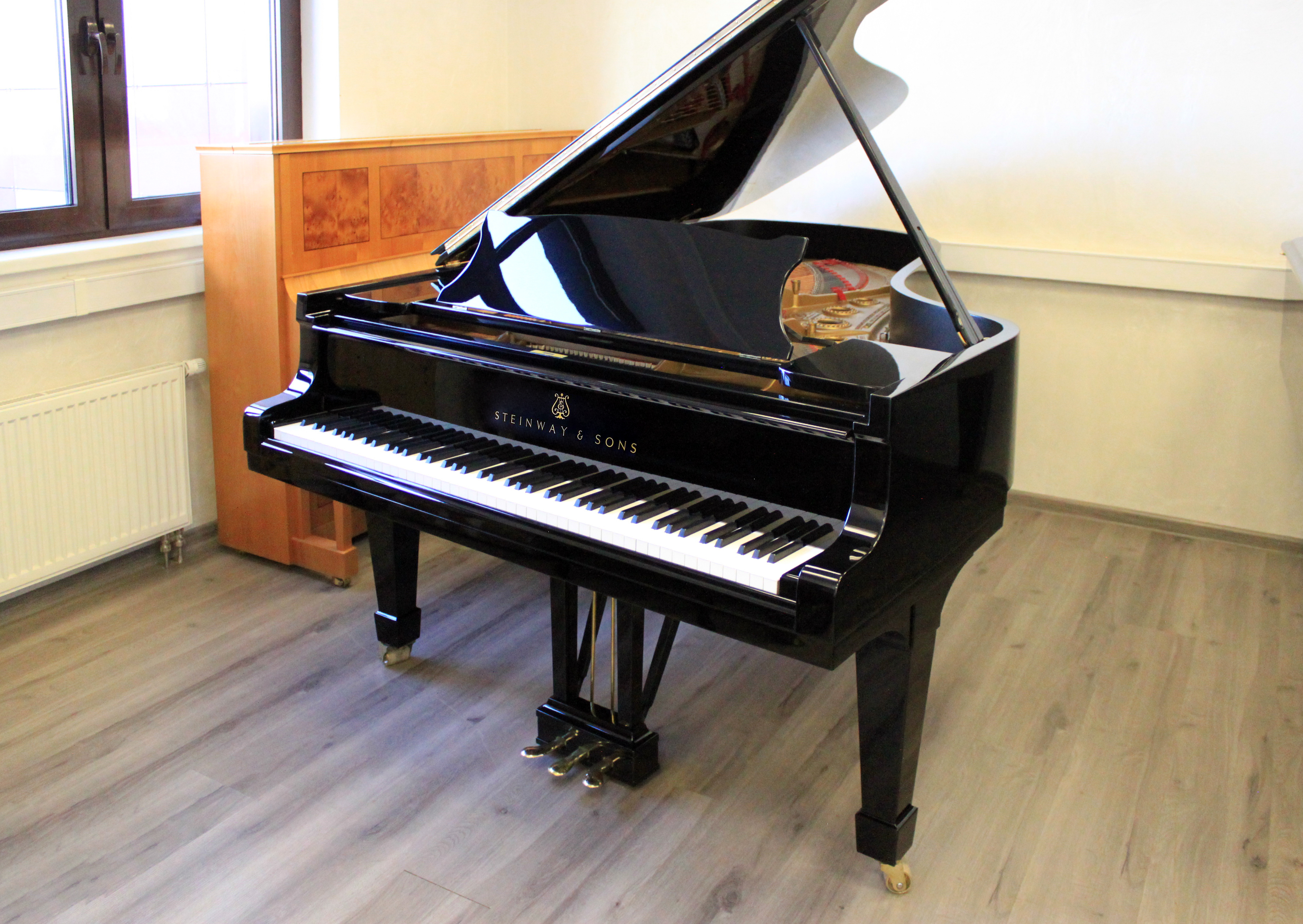 Черный Steinway & Sons O-180